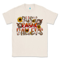 Natural Busy Raising Ballers Classic Tee - CowhideDigitalArt