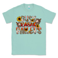 Seafoam Busy Raising Ballers Classic Tee - CowhideDigitalArt