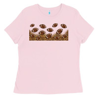 Bubblegum Pink leopard american football libbey glass Ladies Tee - HRA Design Shop