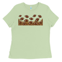 Matcha leopard american football libbey glass Ladies Tee - HRA Design Shop
