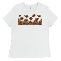 White leopard american football libbey glass Ladies Tee - HRA Design Shop