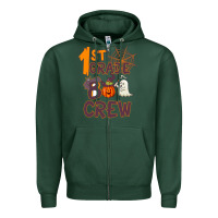 1 St Grade Boo Crew Zipper Hoodie | Teevron