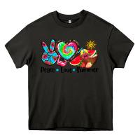 Asphalt peace love  summer Heavy Core Tee - AdoDesignShop