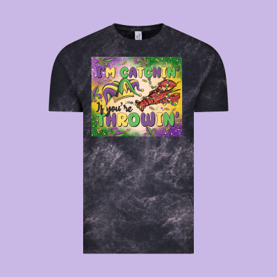 I'm Catchin' If You're Throwin Vintage Tee Designed By Maliassmallbusiness