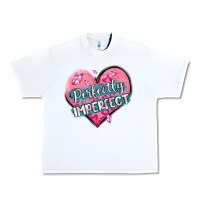 White perfectly imperfect Urban Heavy Tee - MaliasSmallBusiness