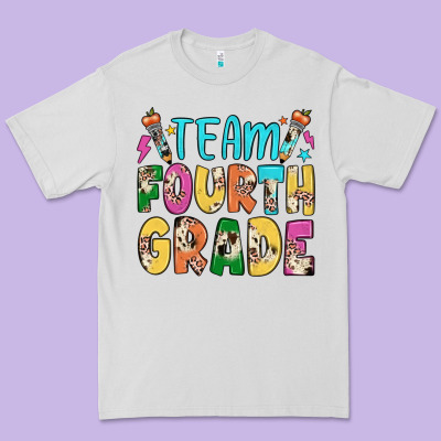 Team Fourth Grade Premium Tee Designed By Jahusdesignshop