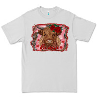 Dove Grey be mine highland cow Premium Tee - AdoDesignShop
