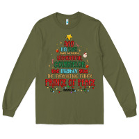 Army Green his name shall be Long Sleeve Tee - MaliasSmallBusiness