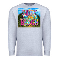 Heather Grey salty beach Premium Sweatshirt - TumblerDesignByShophia