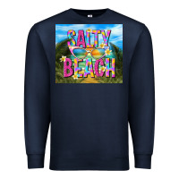 Navy salty beach Premium Sweatshirt - TumblerDesignByShophia