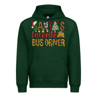 Forest Green Santa's Favorite Bus Driver Urban Hoodie - BundleAndBundleShop