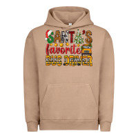 Pigment Burro Santa's Favorite Bus Driver Urban Hoodie - BundleAndBundleShop