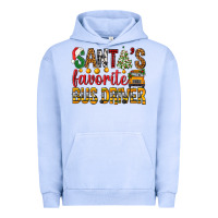 Pigment Grape Ice Santa's Favorite Bus Driver Urban Hoodie - BundleAndBundleShop