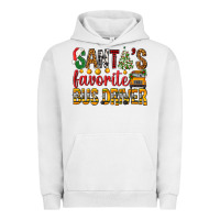 Pigment Lunar Rock Santa's Favorite Bus Driver Urban Hoodie - BundleAndBundleShop