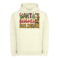 Santa's Favorite Bus Driver Urban Hoodie | Teevron