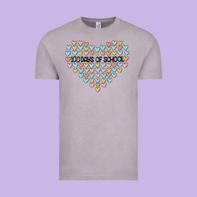100 Days Of School Vintage Tee Designed By Maliassmallbusiness