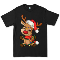 Black baby christmas reindeer Premium Tee - AdoDesignShop