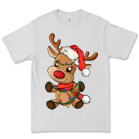 Dove Grey baby christmas reindeer Premium Tee - AdoDesignShop