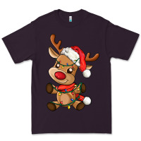 Plum baby christmas reindeer Premium Tee - AdoDesignShop