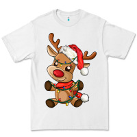 White baby christmas reindeer Premium Tee - AdoDesignShop