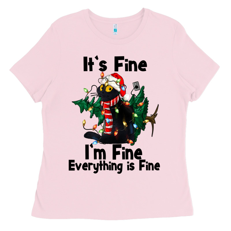 It's Fine I'am Fine Everything Is Fine Ladies Tee by FaDigitalArtStudio | Teevron