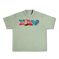 Oil Green xoxo guarnsey cow Urban Heavy Tee - AdoDesignShop