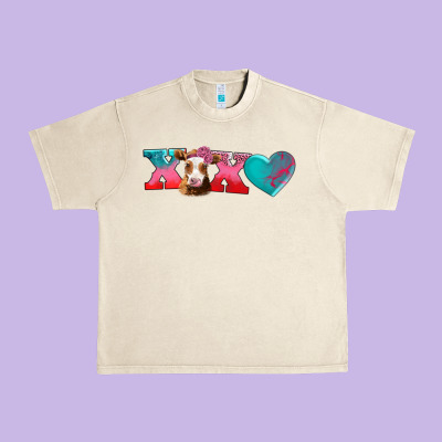 Xoxo Guarnsey Cow Urban Heavy Tee Designed By Adodesignshop