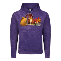 Cloud Purple Red Barn Farm Animals Vintage Hoodie - Jasminsmagicworld