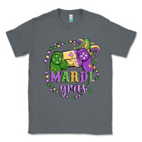 Charcoal Heather mardi gras game Classic Tee - MaliasSmallBusiness