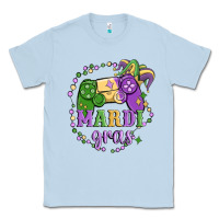 Dusty Blue mardi gras game Classic Tee - MaliasSmallBusiness