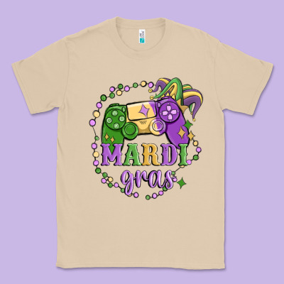 Mardi Gras Game Classic Tee Designed By Maliassmallbusiness