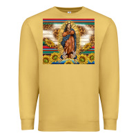 Antique Gold our lady of guadalupe Premium Sweatshirt - TumblerDesignByShophia