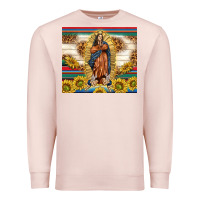 Pale Pink our lady of guadalupe Premium Sweatshirt - TumblerDesignByShophia