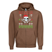 Chestnut alien ugly christmas Zipper Hoodie - Bettercallsaul