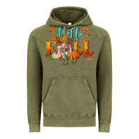 Vintage Olive hello fall heifer cow Vintage Hoodie - RanaPortraitStore