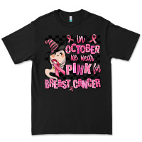 Black in october we wear pink for breast cancer Premium Tee - AdoDesignShop