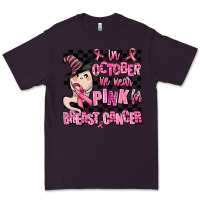 Plum in october we wear pink for breast cancer Premium Tee - AdoDesignShop