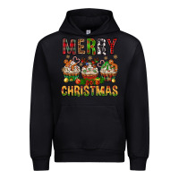 Black merry christmas with cupcake bbs Urban Hoodie - BundleAndBundleShop