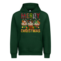 Forest Green merry christmas with cupcake bbs Urban Hoodie - BundleAndBundleShop