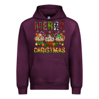 Mauve Wine merry christmas with cupcake bbs Urban Hoodie - BundleAndBundleShop
