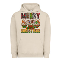 Pigment French Oak merry christmas with cupcake bbs Urban Hoodie - BundleAndBundleShop