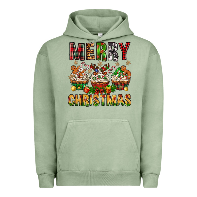 Merry Christmas With Cupcake Bbs Urban Hoodie by BundleAndBundleShop | Teevron