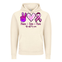 Vintage Artic Peace Love Cure Breast Cancer Vintage Hoodie - Jasminsmagicworld