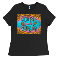 Black coffee teach repeat Ladies Tee - HRA Design Shop
