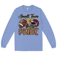 Colony Blue small town big pride maroon yellow Long Sleeve Tee - MaliasSmallBusiness