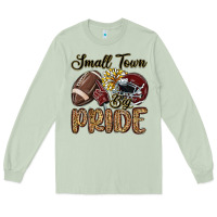 Matcha small town big pride maroon yellow Long Sleeve Tee - MaliasSmallBusiness