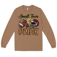 Toasted Coconut small town big pride maroon yellow Long Sleeve Tee - MaliasSmallBusiness