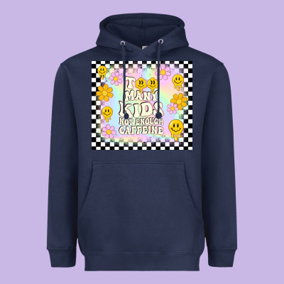 Too Many Kids Not Enough Caffeine Heavyweight Hoodie Designed By Tumblerdesignbyshophia