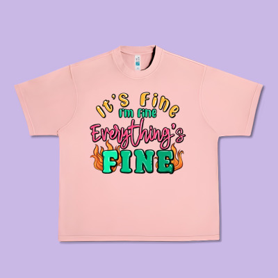 Its Fine Im Dine Everythings Fine Urban Heavy Tee Designed By Maliassmallbusiness