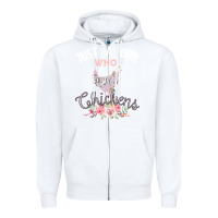 White Just a girl who loves chickens Zipper Hoodie - Bettercallsaul